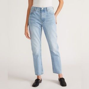 Everlane 90s cheeky jean, size 25, "vintage sun bleached blue" BRAND NEW